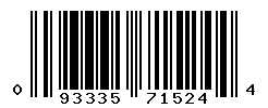 UPC barcode number 093335715244