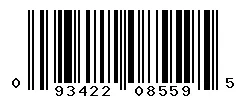 UPC 093422085595 barcode image