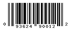 UPC barcode number 093624900122