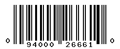 UPC barcode number 094000266610