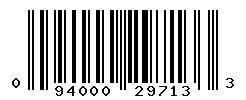 UPC 094000297133 barcode image