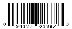 UPC 094187018873 barcode image