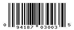 UPC barcode 094187030035
