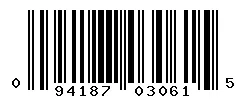 UPC 094187030615 barcode image