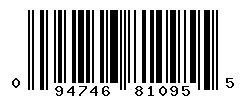 UPC barcode number 094746810955