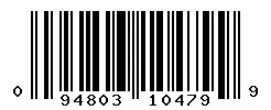UPC barcode 094803104799