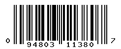 UPC barcode 094803113807