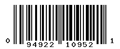 upc 094922109521 barcode image