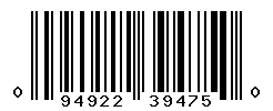 UPC barcode number 094922394750