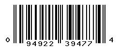 UPC barcode number 094922394774