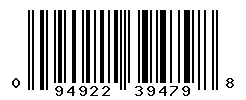 UPC barcode number 094922394798