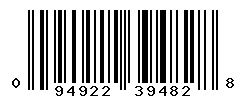 UPC barcode number 094922394828