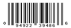 UPC barcode number 094922394866