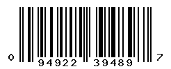 UPC barcode number 094922394897