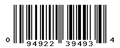 UPC barcode number 094922394934