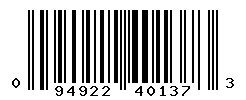 UPC barcode number 094922401373
