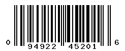 UPC barcode number 094922452016