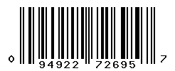 upc 094922726957 barcode image
