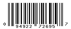 UPC barcode 094922726957