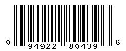 UPC barcode 094922804396