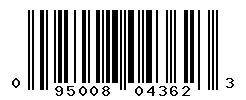 UPC barcode 095008043623