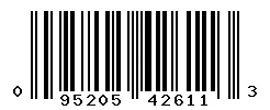 UPC barcode 095205426113
