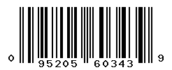 UPC barcode number 095205603439