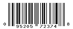 UPC barcode number 095205723748