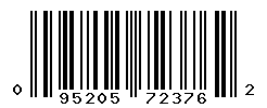 UPC barcode number 095205723762