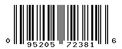 upc 095205723816 barcode image