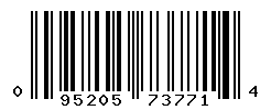 UPC barcode number 095205737714