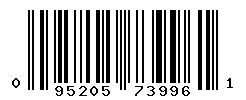 UPC barcode number 095205739961