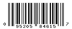 095205846157 barcode
