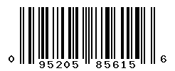 UPC barcode number 095205856156