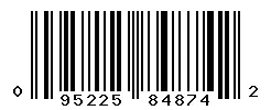 UPC barcode 095225848742