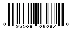 UPC barcode 095508060670