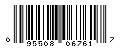 UPC barcode 095508067617