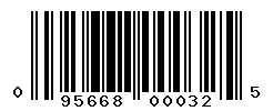 UPC barcode number 095668000325