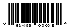 upc 095668000394 barcode image