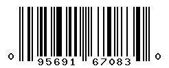 UPC barcode number 095691670830