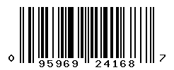 UPC barcode number 095969241687