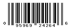 UPC barcode number 095969242646