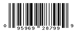 UPC barcode number 095969287999