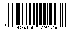 UPC barcode number 095969291361