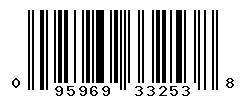 UPC barcode number 095969332538