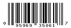 UPC barcode number 095969350617