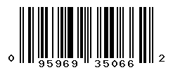 UPC barcode number 095969350662