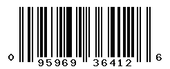 UPC barcode number 095969364126