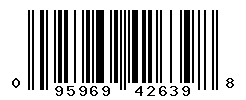 UPC barcode number 095969426398