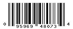 UPC barcode number 095969480734